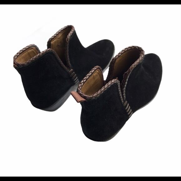 FRANCO SARTO Ricochet Black Suede Booties Sz 6.5M - Picture 3 of 9